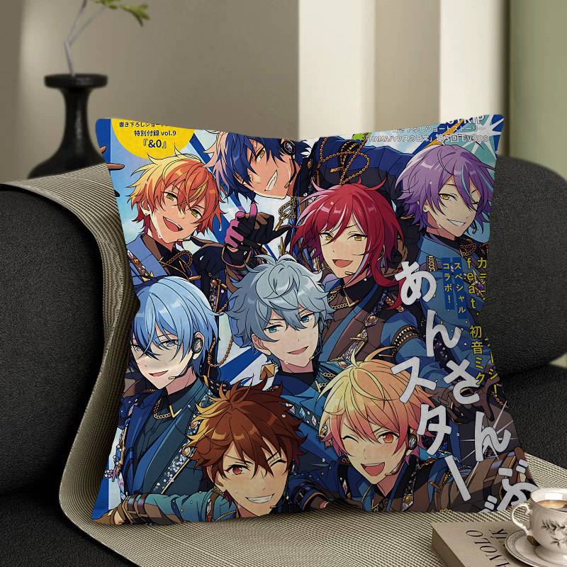 Cool E-Ensemble Stars Pillow Anime Pillow Sofa Bed Head Pillow Cover Cushion Cover 45x45 Cm Fashion