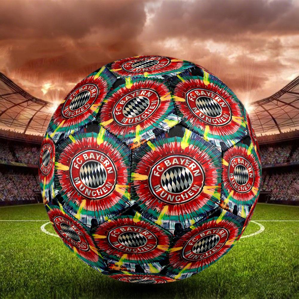 Piłka Nożna FC Bayern Rozmiar 5, Standardowa Piłka Meczowa do Gry Sportowej i Treningu Drużynowego, Idealny Prezent dla Fanów Piłki Nożnej