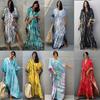 Dámské bikiny zahalovací plavky plážová maxi zavinovací sukně Sarong Kimono Kaftan Dressn