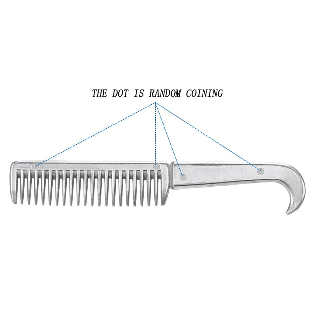 Aluminum Alloy Horse Comb Mane Tail Pulling Comb Metal Horse Grooming Tool 6.5IN / 3.9IN / 3.5IN / 3.2IN