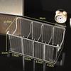 Acrylic Belt Storage Box with Removable Mesh Partition Display Box Waist Tie Scarf Organizer