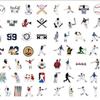 Sports-Themed Waterproof Graffiti Stickers for Baseball Fans, 50-100 Pack, Ideal for Phones, Water Bottles, and Refrigerators