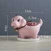 European Simple Cartoon Puppy Succulent Flower Pot Ceramic Creative Gardening Desktop Plant Container Home Decoration Ornament