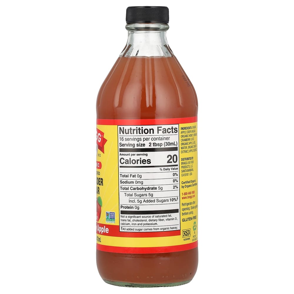 IHerb Apfelessig mit Mutter, Cranberry-Apfel-Geschmack, 473ml (16 fl oz)