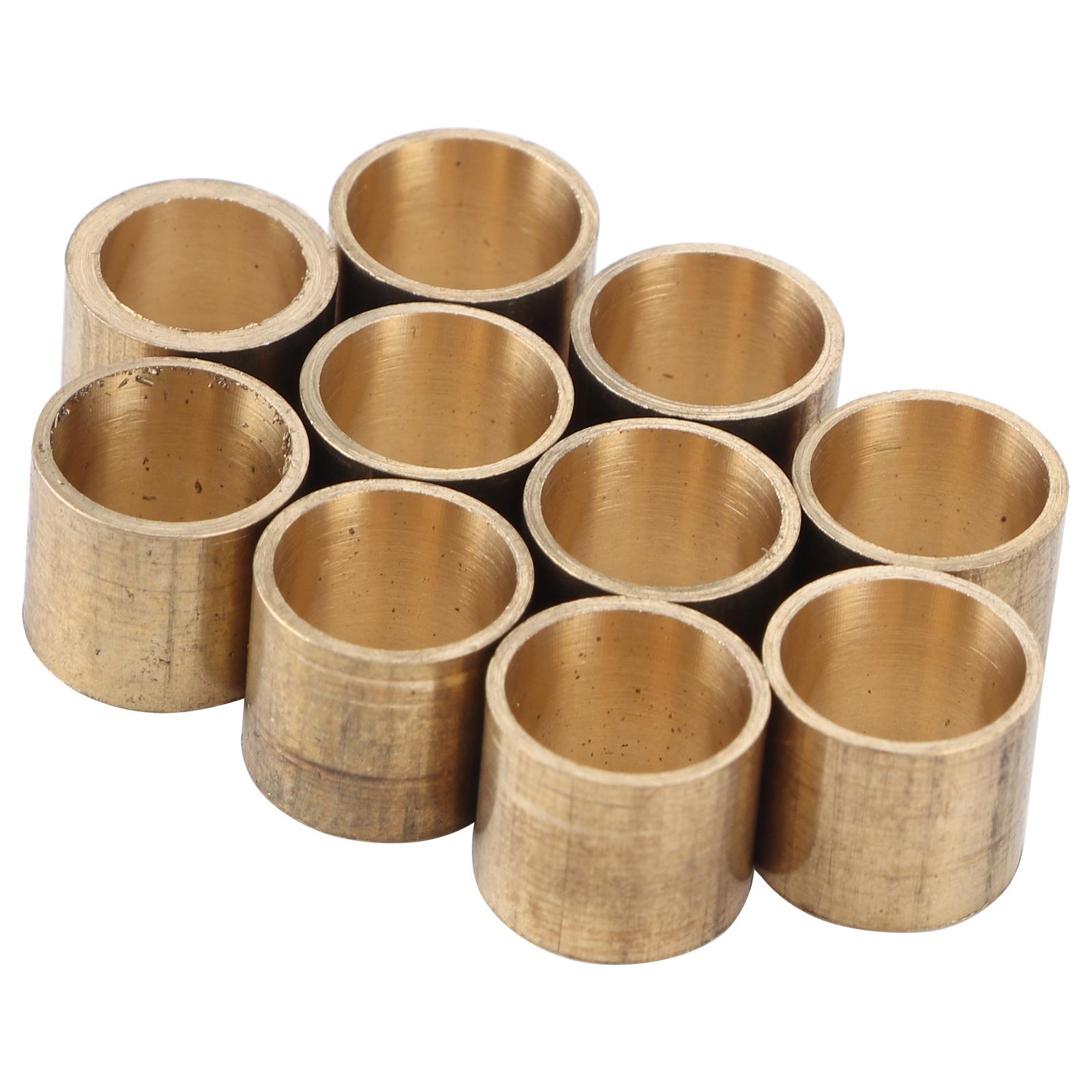 

10 шт. бильярдный кий, латунный наконечник, медный наконечник для снукера, медные наконечники для бассейна, аксессуары для ремонта инструментов 9mm [toothless]