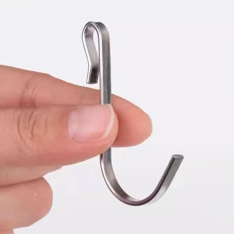 Scaffale portaoggetti rimovibile a forma di S per porte di cucina, balcone e comodino