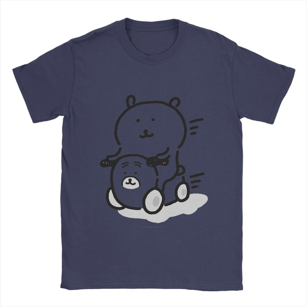 Koszulka z misiem żartownisiem Plaża Bawełna 100% Bawełniane Koszulki Dla Mężczyzn Nowość Codzienna Koszulka Krótki Rękaw Y2K Zabawne Góry