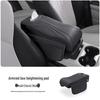 Zunjie S800 Armrest Box Pad with Tissue Box, Cup Holder, and Storage Bag for Car Interior Accessories.