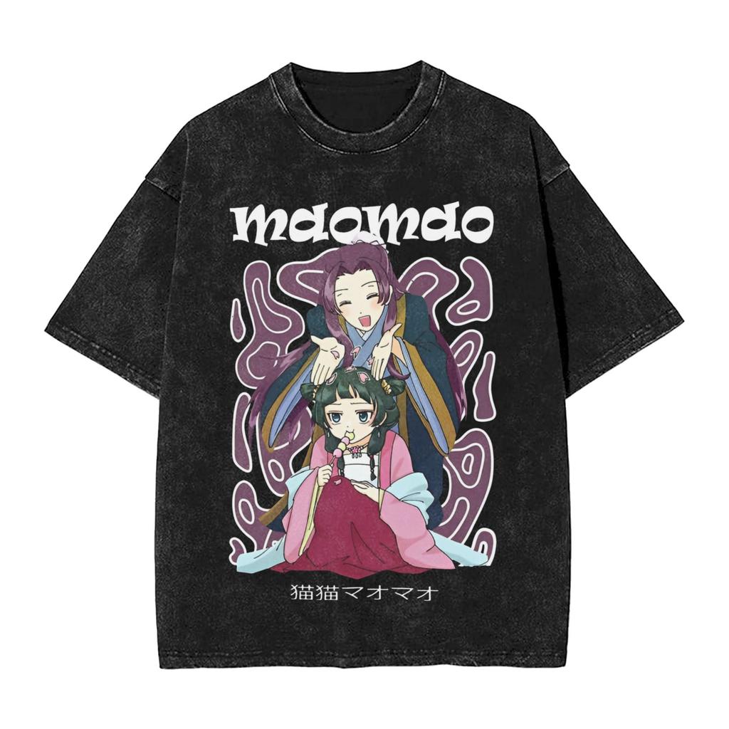Maomao the Apothecary Diaries Anime T-shirt Lavata Oversize T-shirt T-shirt per Uomo Donna Abbigliamento Manica Corta Magliette