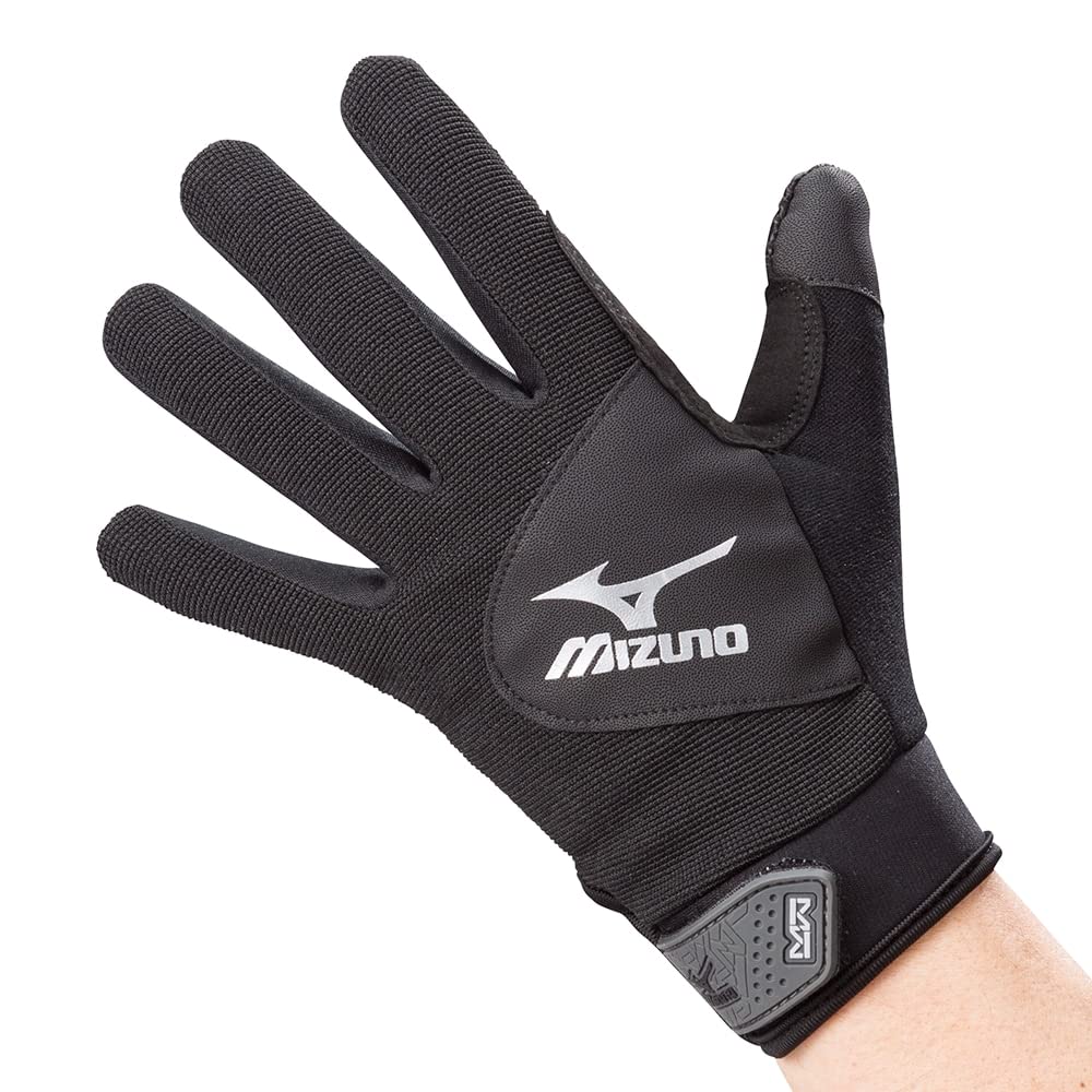 

MIZUNO Work Silicone Print f3jgs805 Size L Gloves, Type, Unisex, (09), Black,