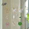 Birthday Gift for Her Butterfly Faux Crystals Suncatcher with Hook Hanging Sun Catcher Windows Sparkling Wind Glass Prism Decoration Chimes