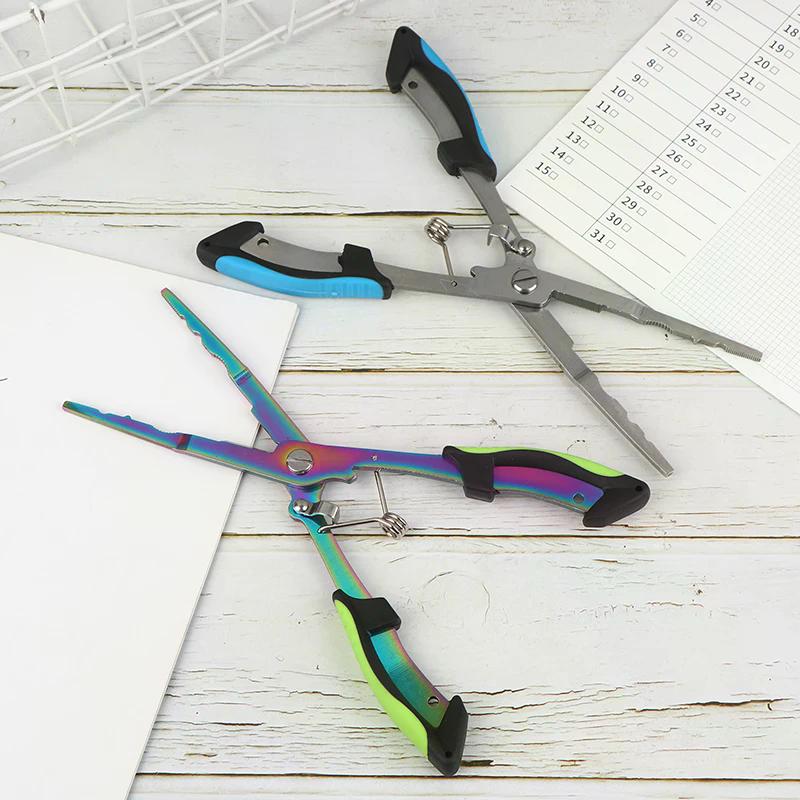 Multi-functional Fish Pliers Ergonomics Anti-slip Cut Fishing Line Fishing Tied Hooks Pliers Outdoor Tools Line Cutter