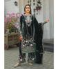 Diseñador Indio Salwar Suit de Seda Chinon para Mujer Ropa de Fiesta Bollywood Salwar Kameez