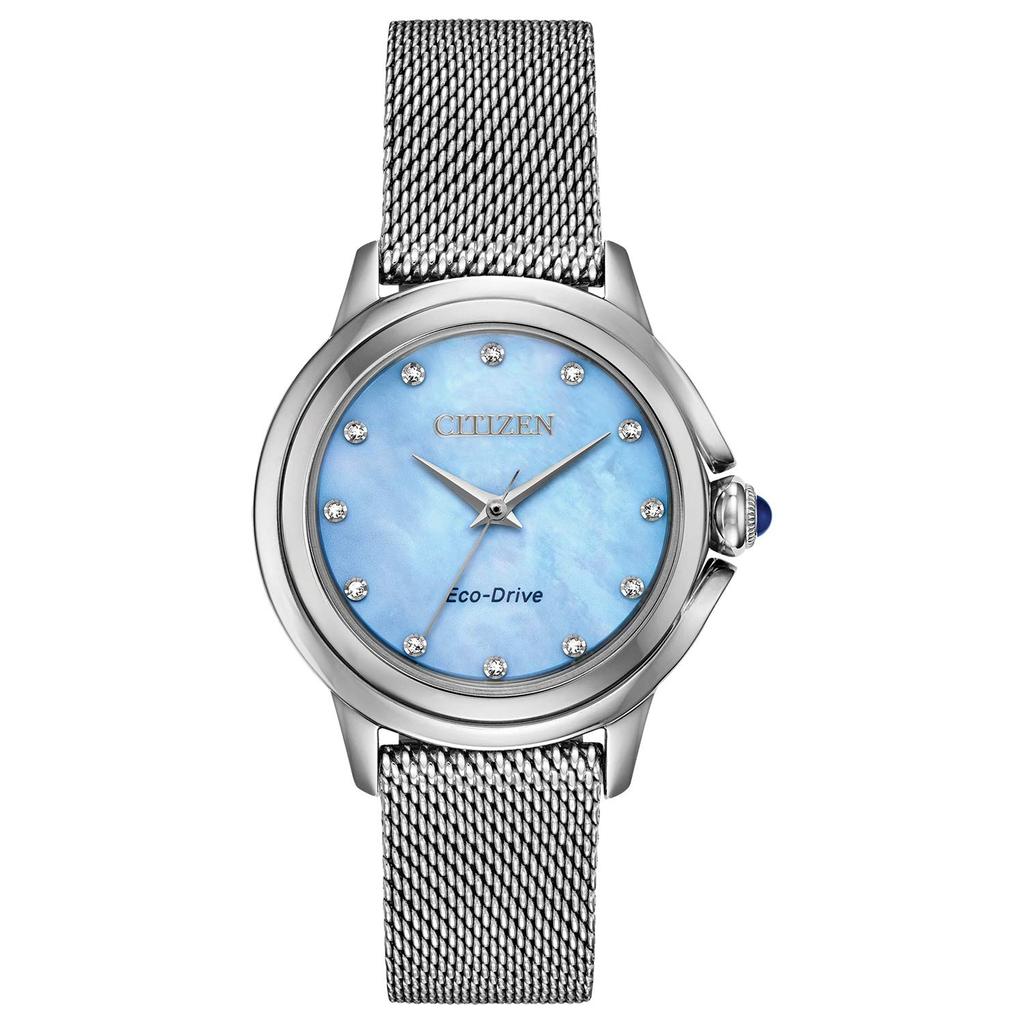 Citizen Capella Quartz Silver One Ceci Quartz Watch Eco-Drive Women's Watch, Tone, Size, Women's