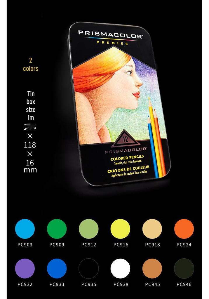 San Fu Prismacolor 150-Farben Ölbasierte Buntstifte für Kunststudenten, Dicke Mine und Leuchtende Farben