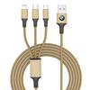 3 In 1 Type C Lightning Micro USB M LOGO EmblemCar Fast Charging Cable for BMW X7 X3 X4 X5 X6 3 4 5 6 7 Series Z4 M M3 M5 M6 E38 E39 E46 E53 E60 E61