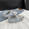 Fashion New Style Luxury Shoes Women Summer Flat Lace-up Forrest Gump Shoes Women Genuine Leather Mesh Ventilation Sneaker Zapatos Mujer