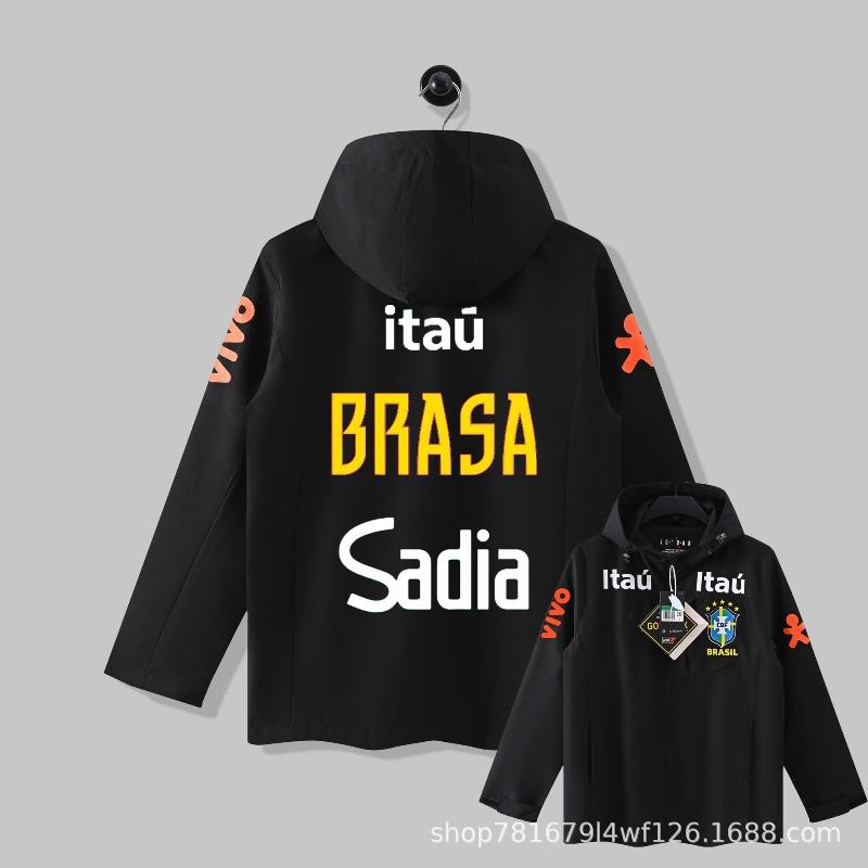 New Real Madrid Arsenal Jacket Men's and Women's Hooded Casual Jacket