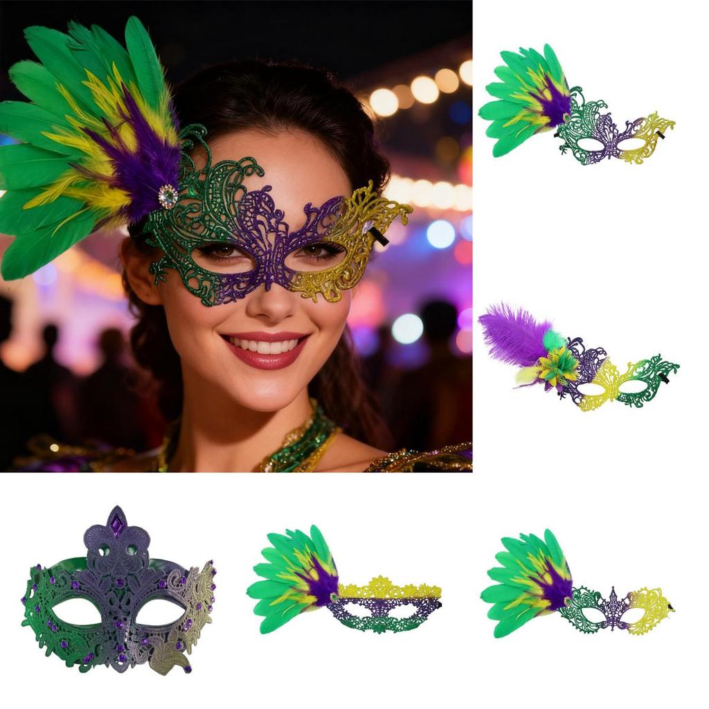 Halvansiktsmask i plast för fest och karneval med gör-det-själv-design för vuxna och tonåringar