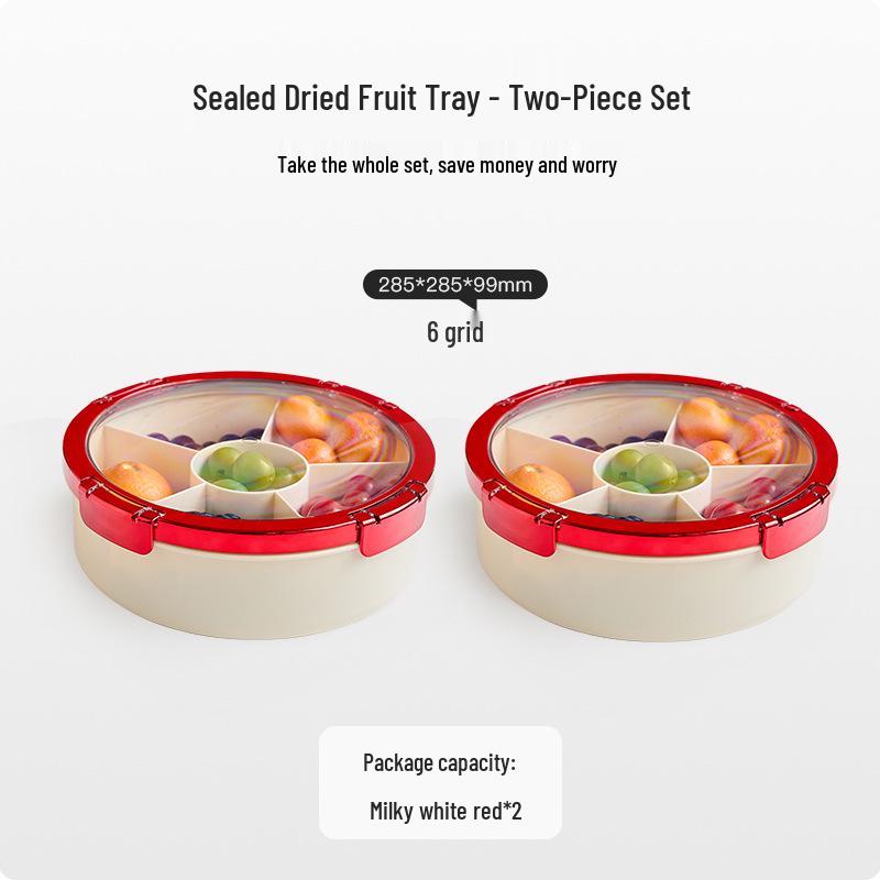 Buckleable High-Value Fruit Plate & Sunflower Seed Storage Box - 2025 New Macaron Candy Box for Living Room Coffee Table or Wedding Gift