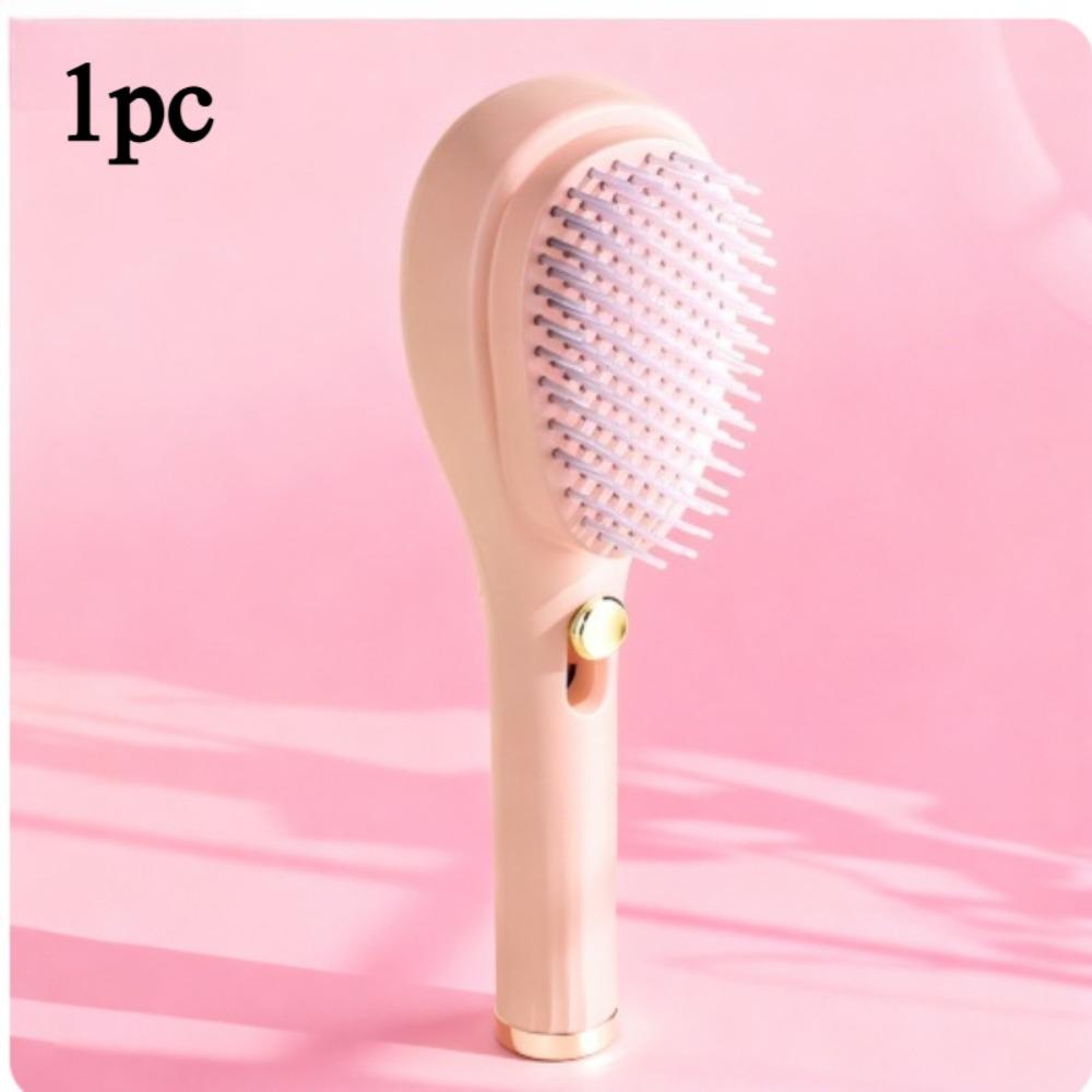 1pc Easy Press Retractable Scalp Comb Upgraded Massage Cleansing Volumizing Hair Daily Accessory