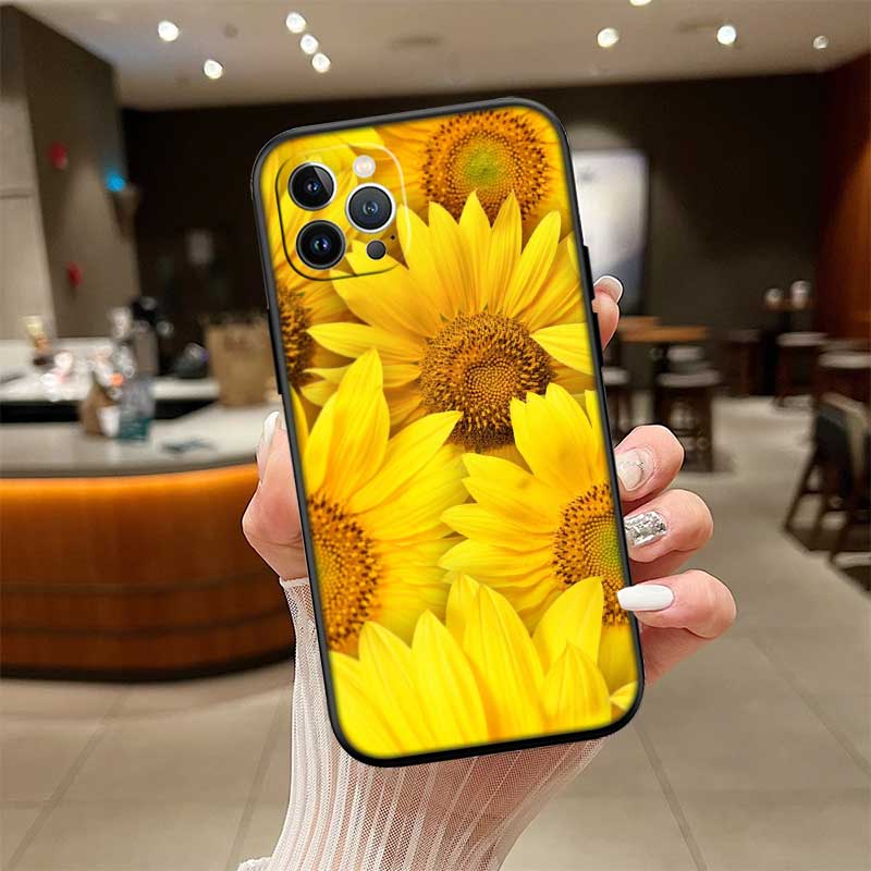 UP47 Sunflower Flower Phone Case for Samsung Galaxy S20 S21 S22 Ultra FE + Plus A21S A22 A24 A25 A26 A30 A30S A31