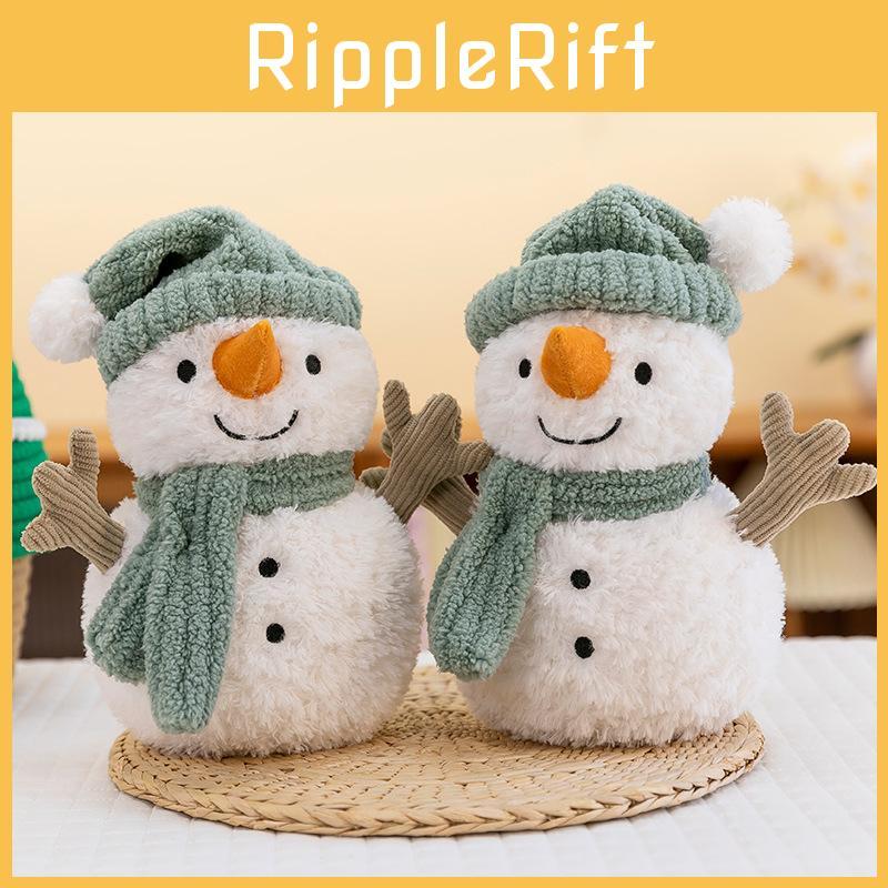Cute Snowman Plush Toy With Short Plush Fabric Ideal As Cozy Home Decor Accent