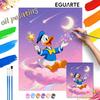 Digital Oil Painting Art Kit Donald Duck Magic Cloud Handmade Coloring Painting Home Decor