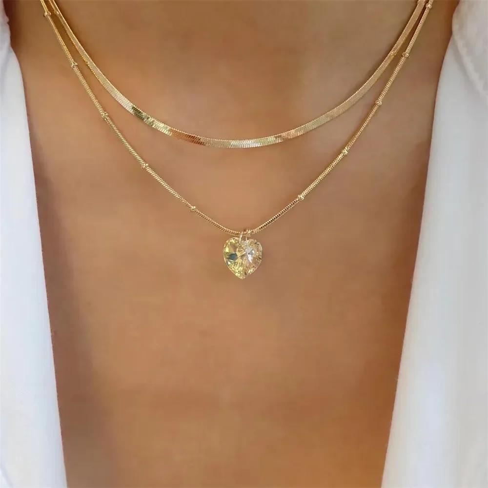 

Vintage Fashion Simple Gold-plate Snake Chain Imitation Pearl Pendant Necklace For Women Female Boho Multilevel Jewelry Gift