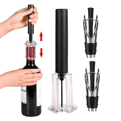 Air Pump Wine Bottle Opener Air Pressure Vacuum Red Wine Stopper Beer Lid Opener Corkscrew Corks Out Tool Stainless Steel Pin