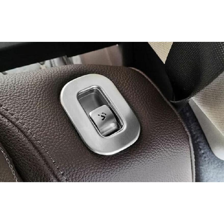 For Benz GLE GLS Cover Trim - Silver Titanium Seat Adjust Button Sticker