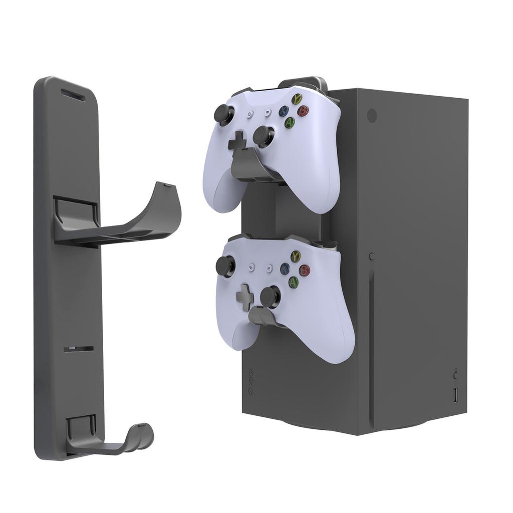 Game Console Side Hanger for Controller & Headset Side Mount Holder Organizer for PS5 Slim Side Hanging Storage Bracket