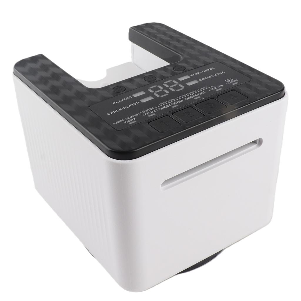 Automatic Card Dealer Machine 360 Degree Rotating Dealing Machine for 1 2 Decks 8 Players USB Rechargeable Playing Card