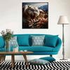 New Arrival 5D DIY Full Circle Diamond Painting "Tiger Roar" Embroidery Cross Stitch Home Decor Gift