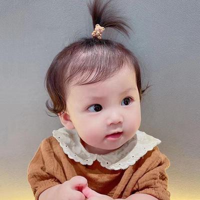 20 Teile/los Nette Cartoon Bär Kaninchen Haar Band Mädchen Elastische Gummiband Headwear Blume Bogen Baby Kinder Haar Zubehör Ornamente