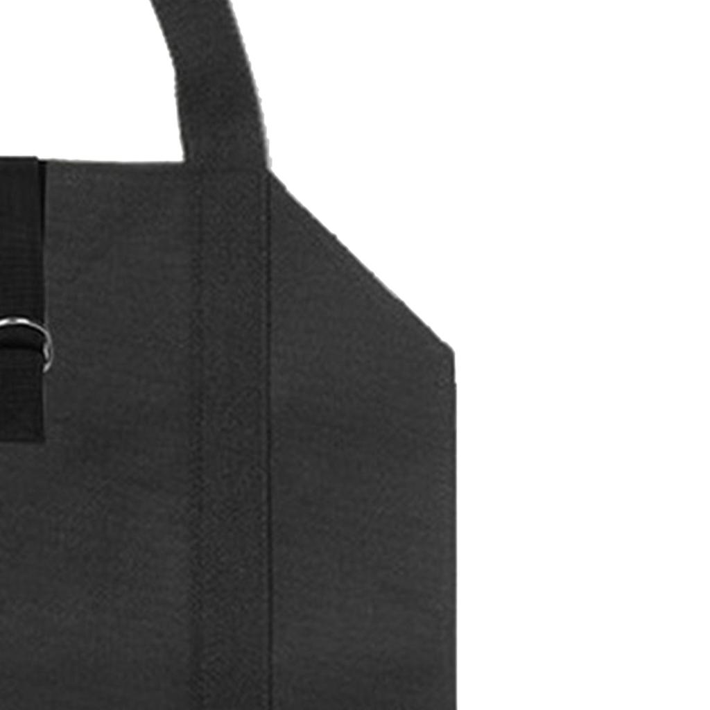 Firewood Carrier Dual Handle Full Open Side Large Capacity Strong Bearing Oxford Cloth Log Wood Storage Bag Black