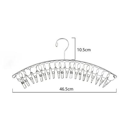 Stainless Steel Sock Drying Rack Curved Folding Laundry Drying Rack Windproof Hanger4.0 Thick Inner