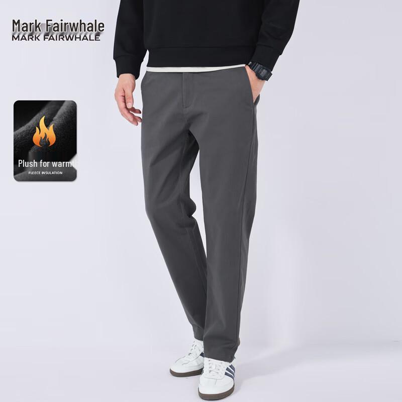 Mark Fairwhale Men s Fleece-Lined Straight-Fit Casual Pants 35