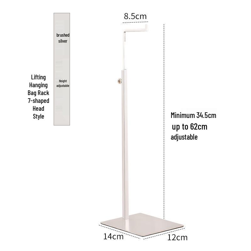 Stainless Steel Adjustable Multi-functional Bag Display Stand for Clothing Stores - 2025 New Style