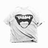 T-shirt Bocca Labbra Grandi Y2k - T-shirt Bianca con Grillz - Maglietta Y2k Unisex - T-shirt Streetwear