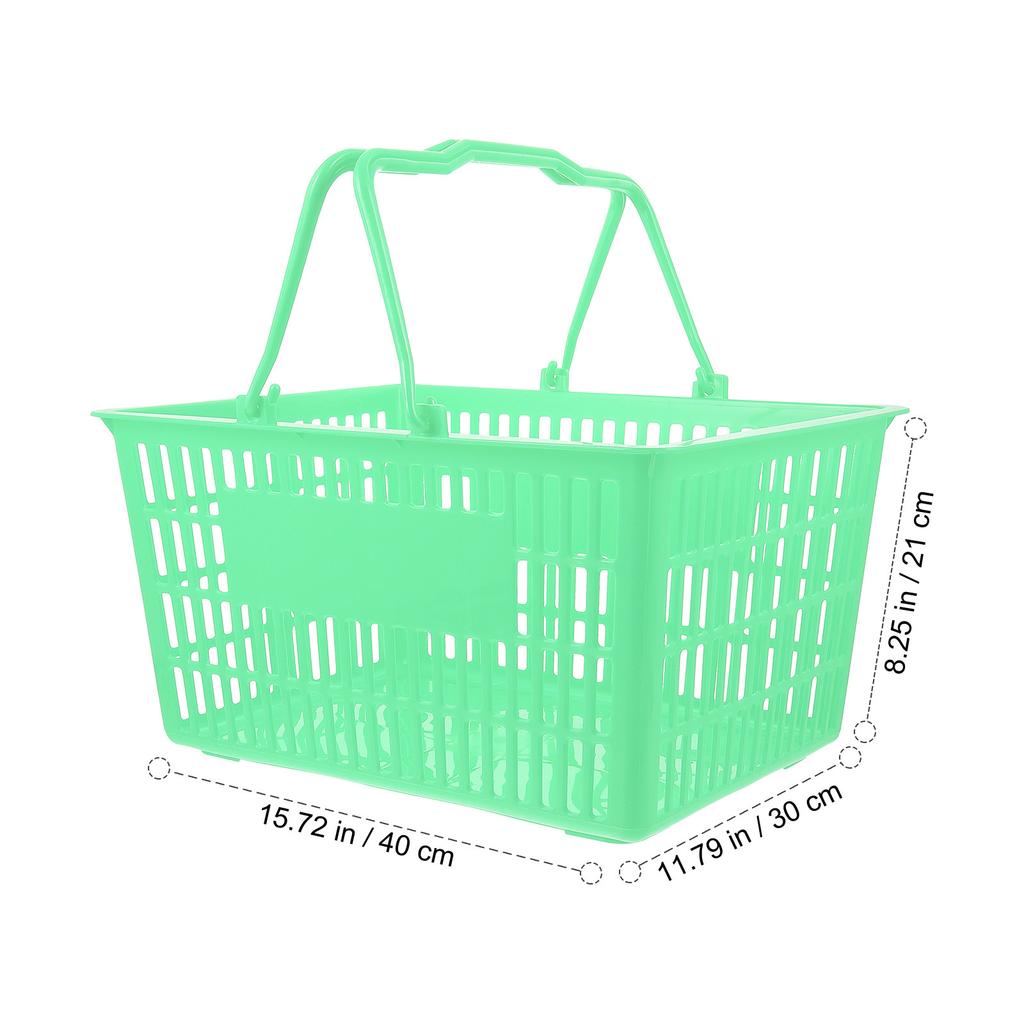 1Pcs Plastic Handheld Storage Basket Practical Shopping Basket for Supermarket Mall Grocery Vegetable Sundries Organizer