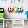 Creative Painted Football Bedroom Living Room Wall Beautification Decorative Wall Sticker