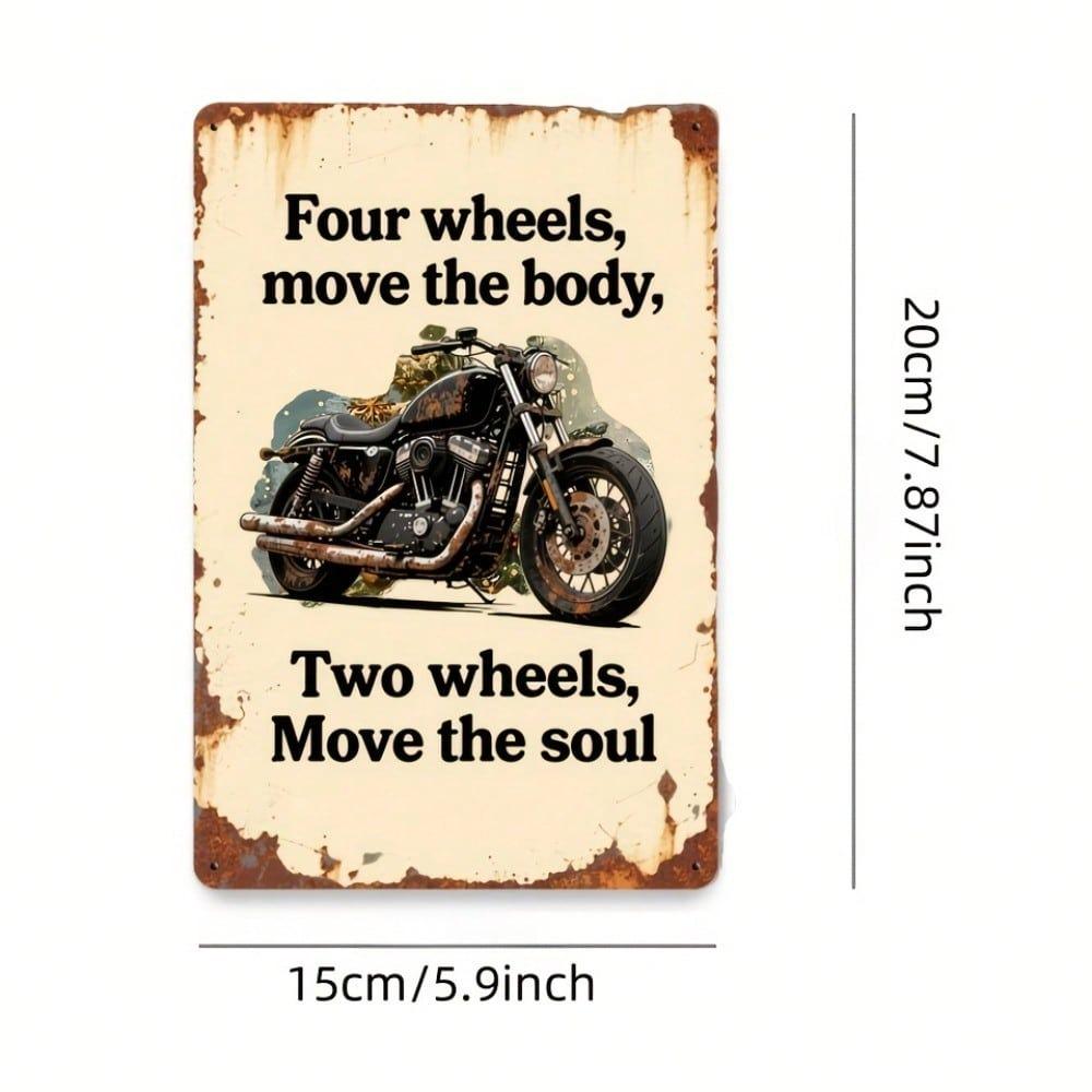 Vintage Motorcycle Metal Sign Wall Decor for Home Bar Cafe Office