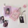 Cute Pu Leather Star Card Holder Photocard Holder Idol Photo Display Storage Protective Cover Keyring Pendant Bag Charms Gifts