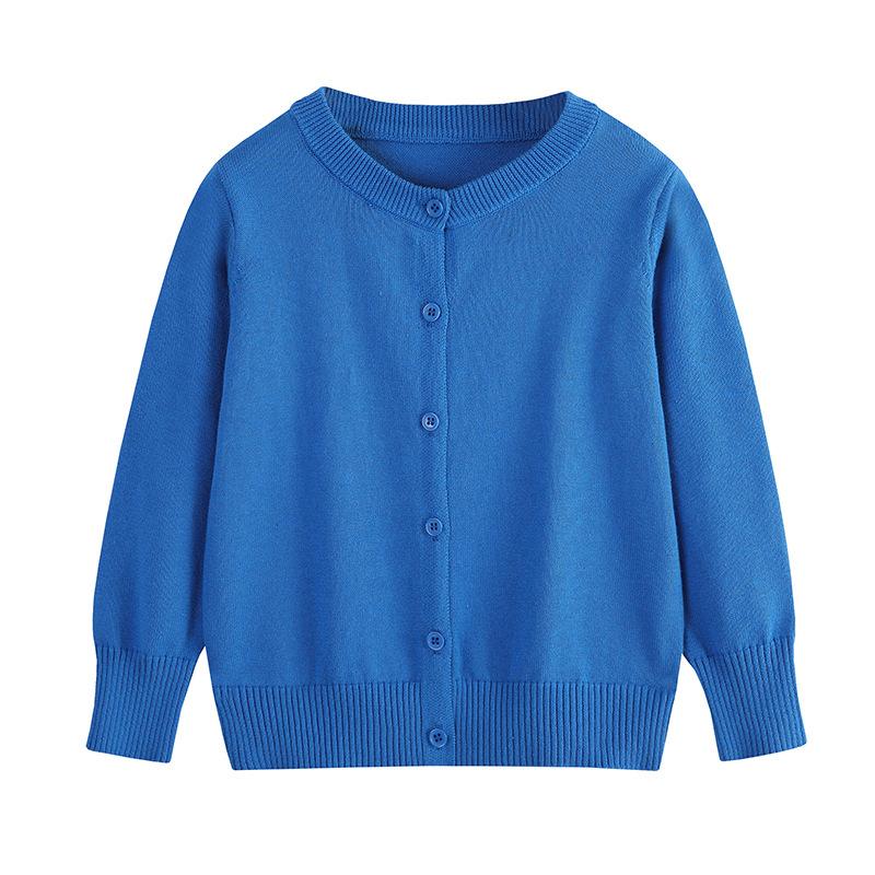 

Cardigan adult women s sweater women s knitted top with pure cotton spring and autumn thin round neck knitted thin coat l [170 yards] королівський синій колір