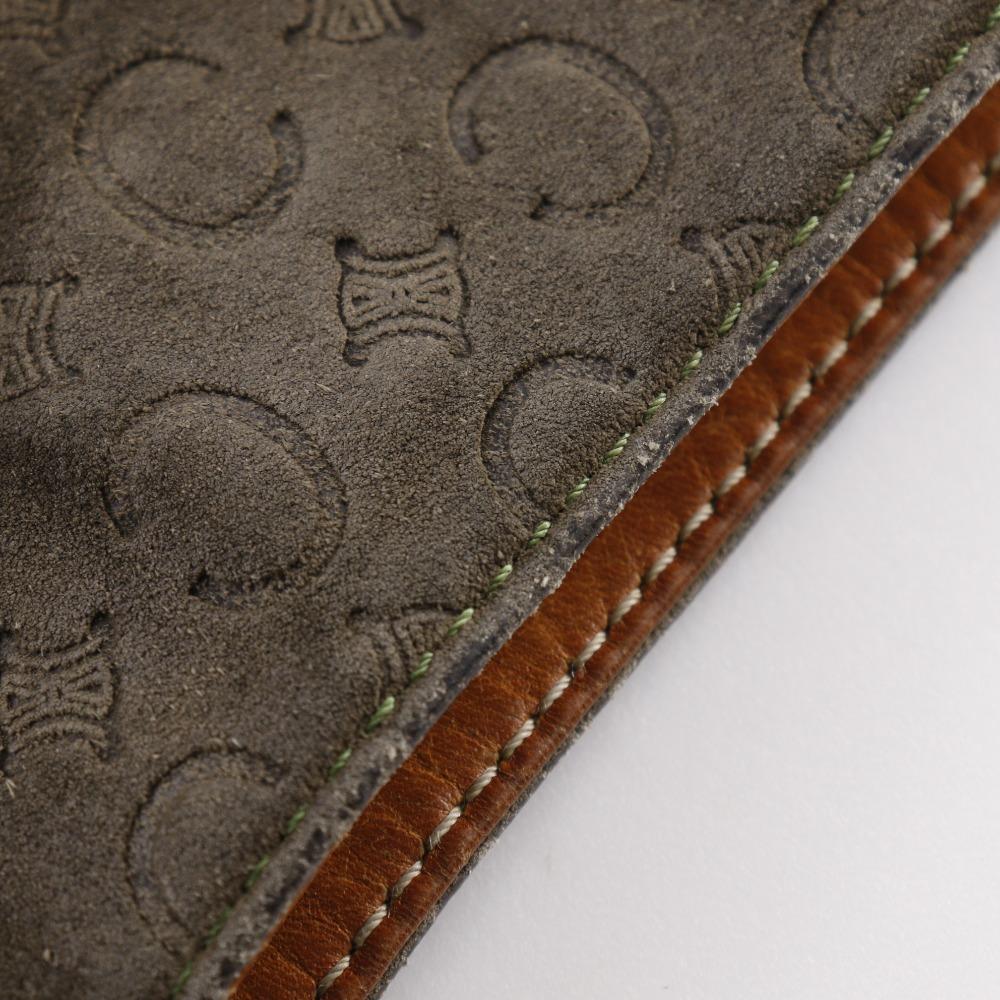 Celine C Macadam Umhängetasche Braun Wildleder Damen Gebraucht