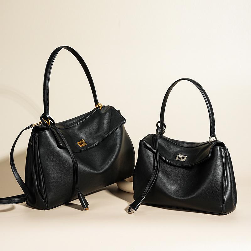 Women's Large Capacity 2024 High-End Cowhide Crossbody Underarm Tote Bag