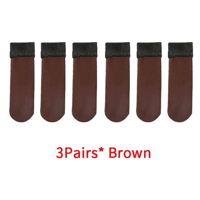 

3 пары унисекс, зимние теплые утепленные носки, шерстяные кашемировые зимние бесшовные носки, бархатные мягкие ботинки, носки для сна One size