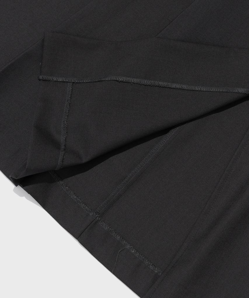 Cargo Bros For Woman Pleated Long Skirt (Black)