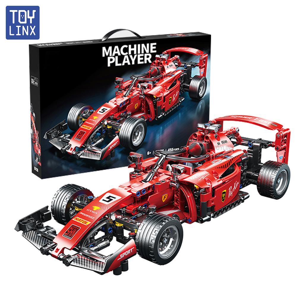 ToylinX F1 Rc Race Cars Building Sets MOC Remote Control Car Building Blocks Cool Collectible Model Car Kits Building Toys